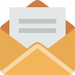 Geöffneter Brief mit Dokument